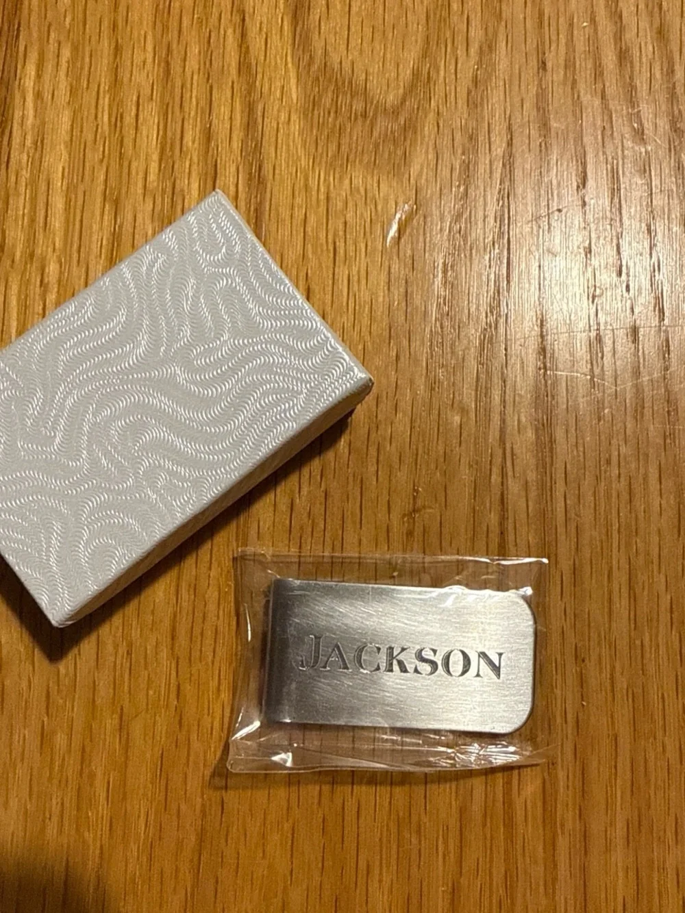 “Jackson” personalized silver money clip